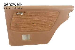 Mercedes W123 1.Serie 280 Türverkleidung hinten rechts braun tabak Stoff Rhombe - Bild 1