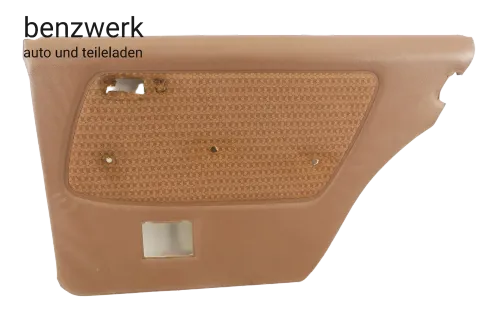 Mercedes W123 1.Serie 280 Türverkleidung hinten rechts braun tabak Stoff Rhombe