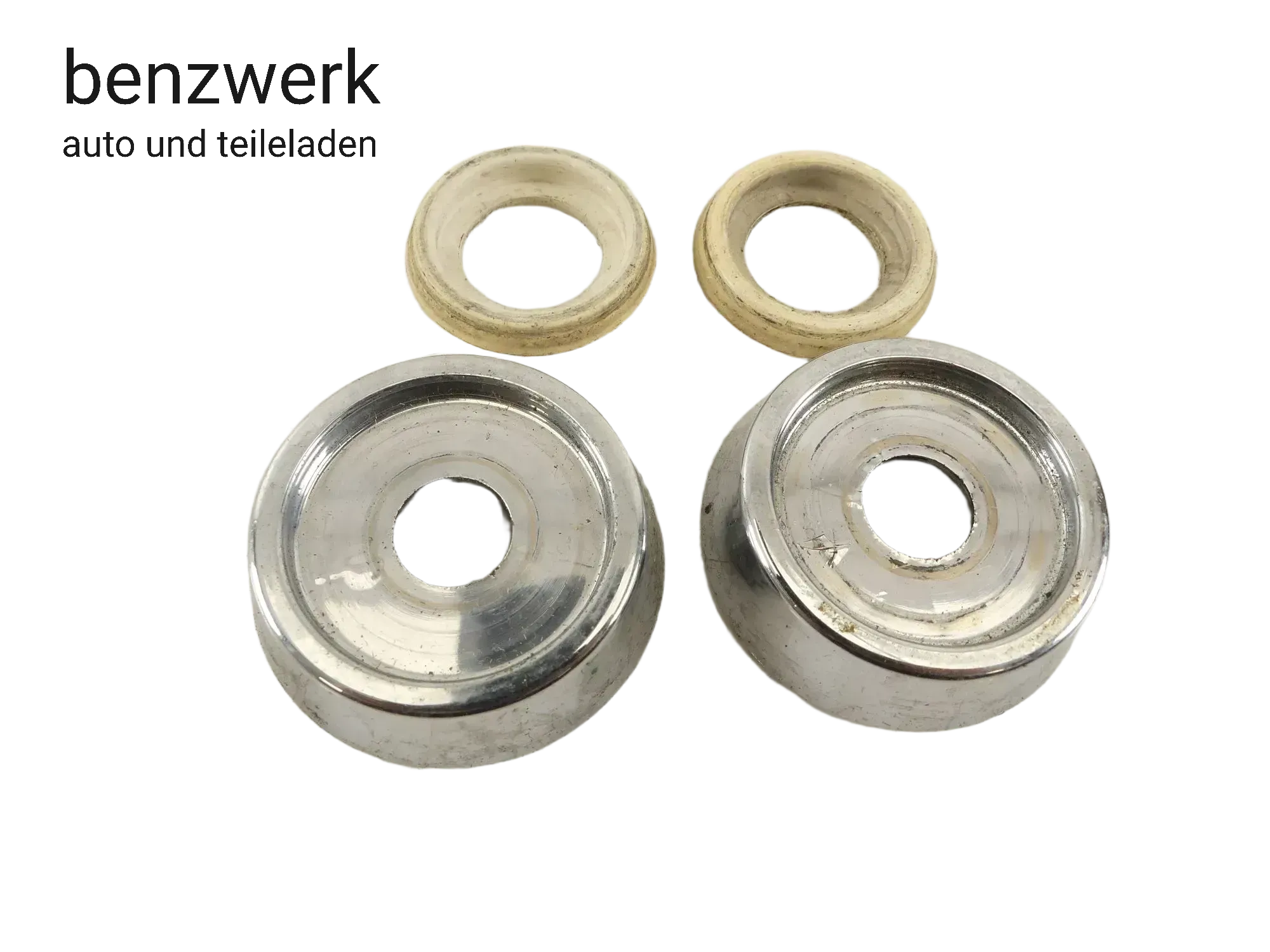 Mercedes SL R107 2x Rosette Fensterkurbel verchromt ORIGINAL 1077680003 ✔️ - Bild 1