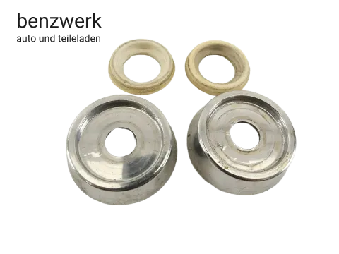 Mercedes SL R107 2x Rosette Fensterkurbel verchromt ORIGINAL 1077680003 ✔️