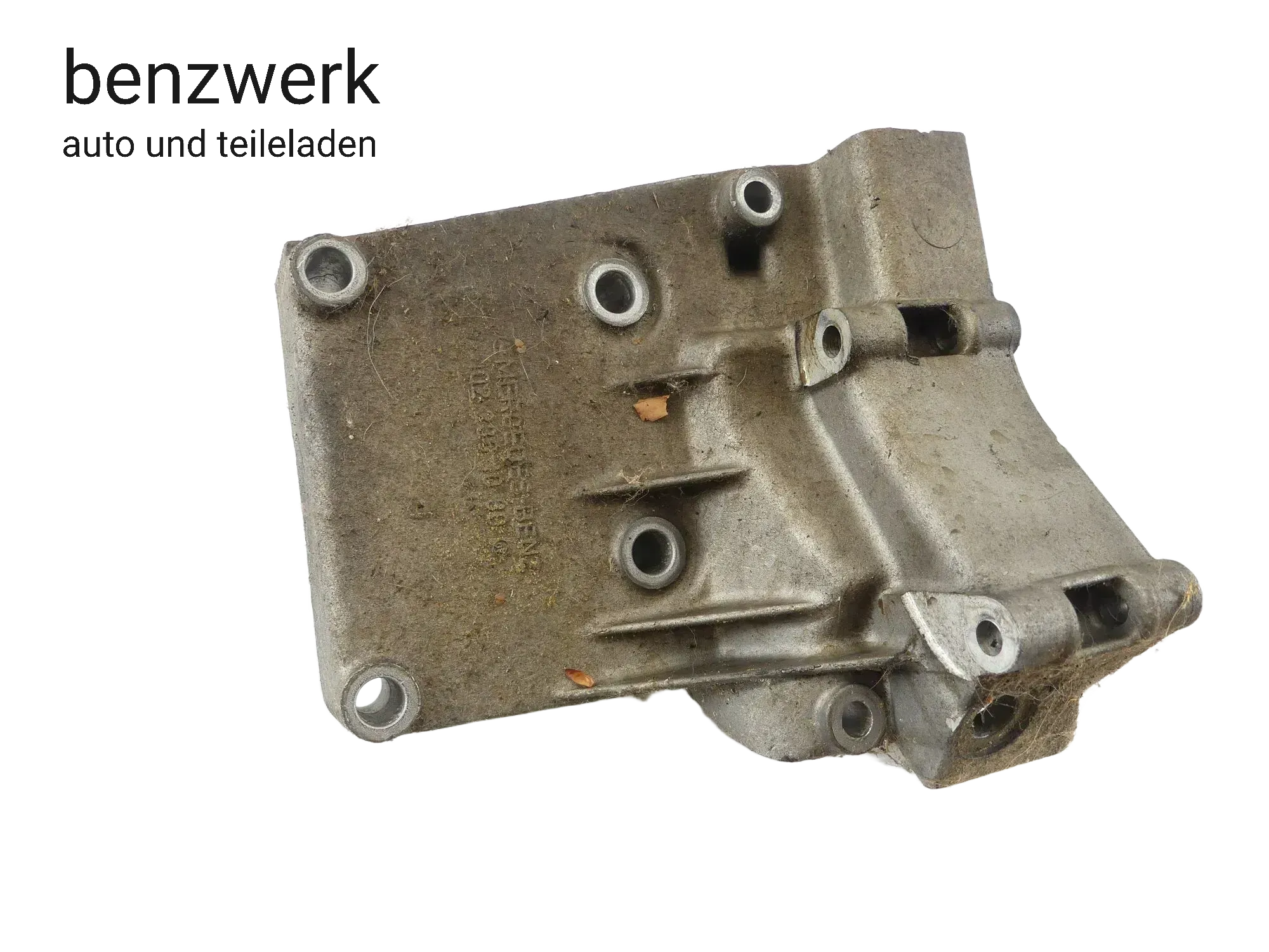 Mercedes W124 W201 M102 Halterung Flanschplatte Servopumpe 1022361030 - Bild 1