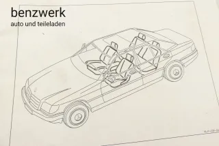 Mercedes W201 W126 W124 Montageanleitung Schonbezüge ORIGINAL ✔️ - Bild 3