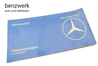 Mercedes W123 Diesel Serviceheft Checkheft Bordbuch 1235847995 ✔️ - Bild 1