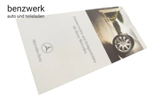 Mercedes Faltblatt Prospekt Sommerreifen Kompletträder 2007✔️