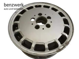 Mercedes W124 1x Alufelge Gullideckel 6,5Jx15 ET48 ORIGINAL 1244010802 - Bild 1