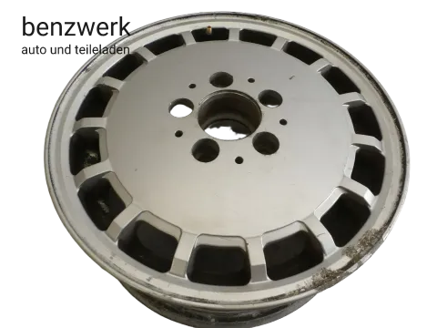 Mercedes W124 1x Alufelge Gullideckel 6,5Jx15 ET48 ORIGINAL 1244010802