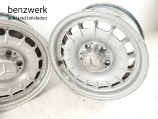 Mercedes W116 R107 4x Alufelge Barockfelge 6,5x14 ET30 1264002102 ✔️ - Bild 5