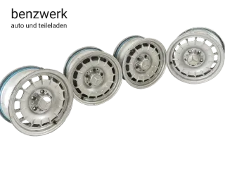 Mercedes W116 R107 4x Alufelge Barockfelge 6,5x14 ET30 1264002102 ✔️ - Bild 1