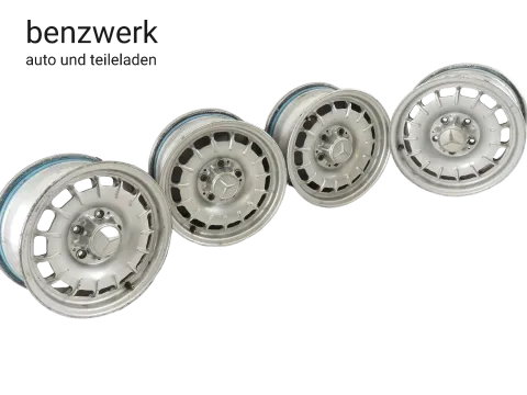 Mercedes W116 R107 4x Alufelge Barockfelge 6,5x14 ET30 1264002102 ✔️