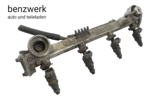 Mercedes W202 W210 M111 Einspritzrail mit Einspritzdüsen 1110780745 0000787323 ✔ - Bild 2