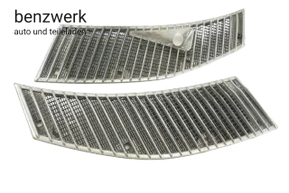 Mercedes W123 1. Serie Chromlüftungsgitter links rechts 1238360665 1238360565 - Bild 1