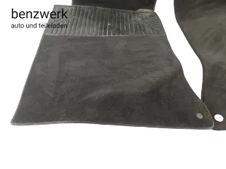 Mercedes W124 Teppich Velour schwarz vorne links rechts 1246804940 1246805040 ✔️ - Bild 6