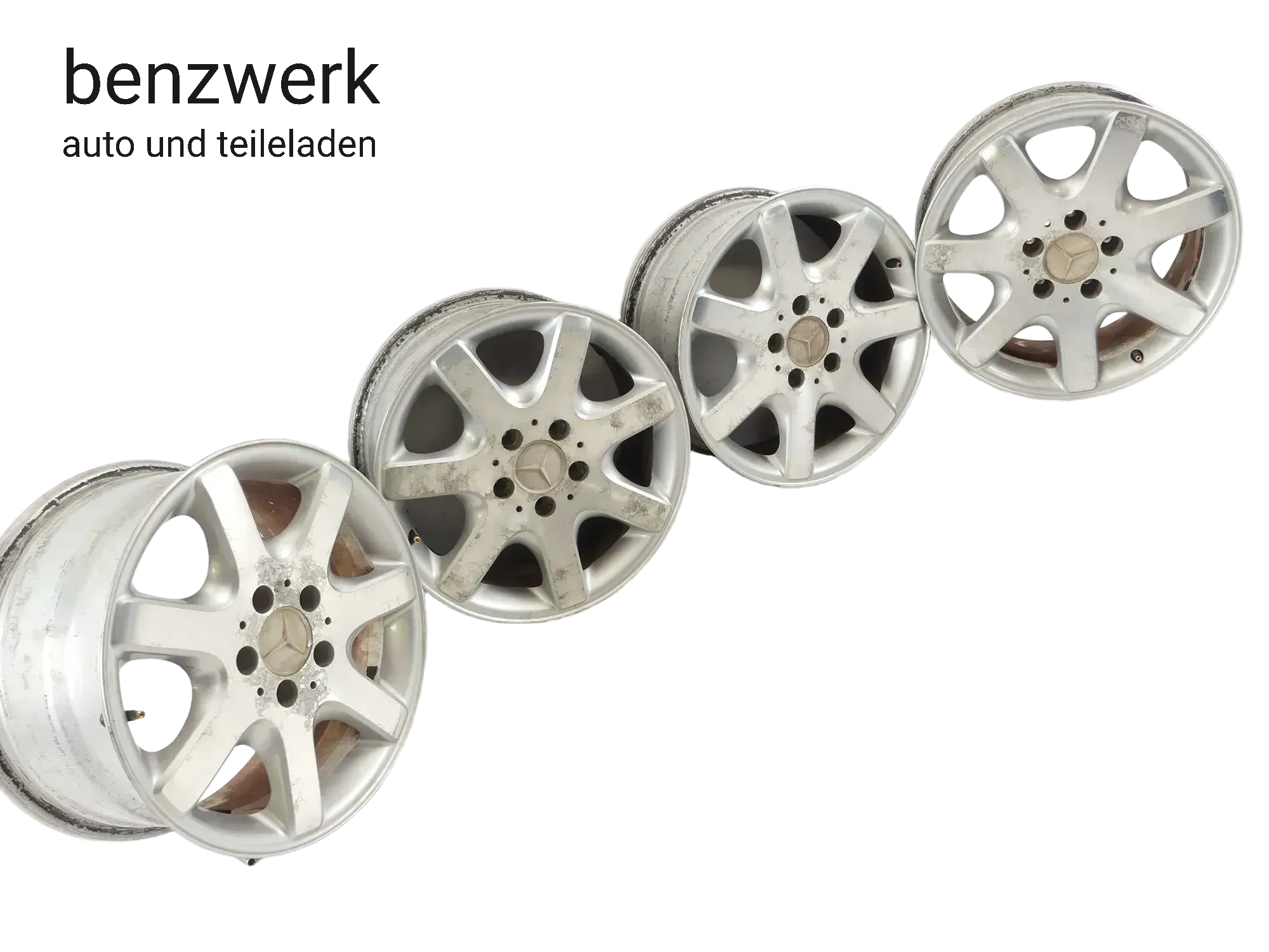 Mercedes SLK R170 4x Alufelge 8x16 ET30 7x16 ET37 1704010202 1704010302 ✔️ - Bild 1