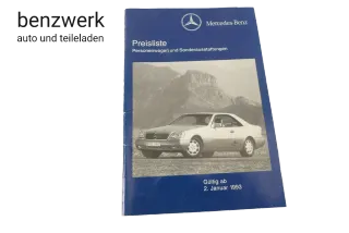 Merceses Broschüre Faltblatt Preisliste 02/93 6060019365/1 ✔️ - Bild 1