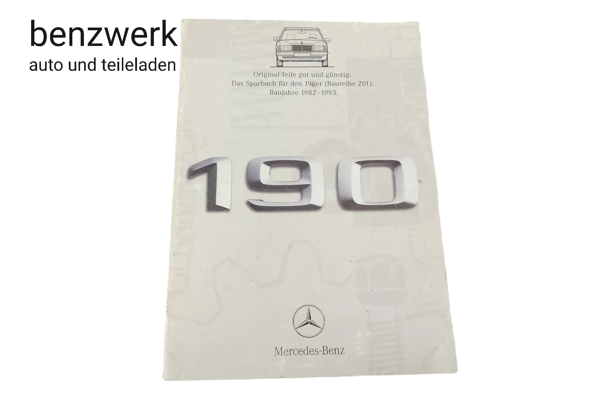 Merceses W201 190 Broschüre Faltblatt Sparbuch Originalteile ✔️ - Bild 1