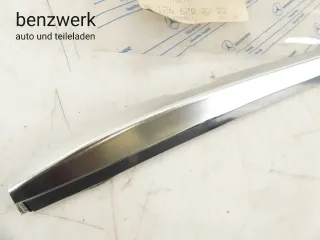 Mercedes W126 Zierstab Frontscheibe seitlich links NEU NOS ORIGINAL 1266702722 - Bild 2