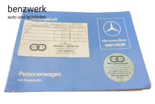 Mercedes W123 Diesel Serviceheft Checkheft Bordbuch 1235846893 ✔️ - Bild 1