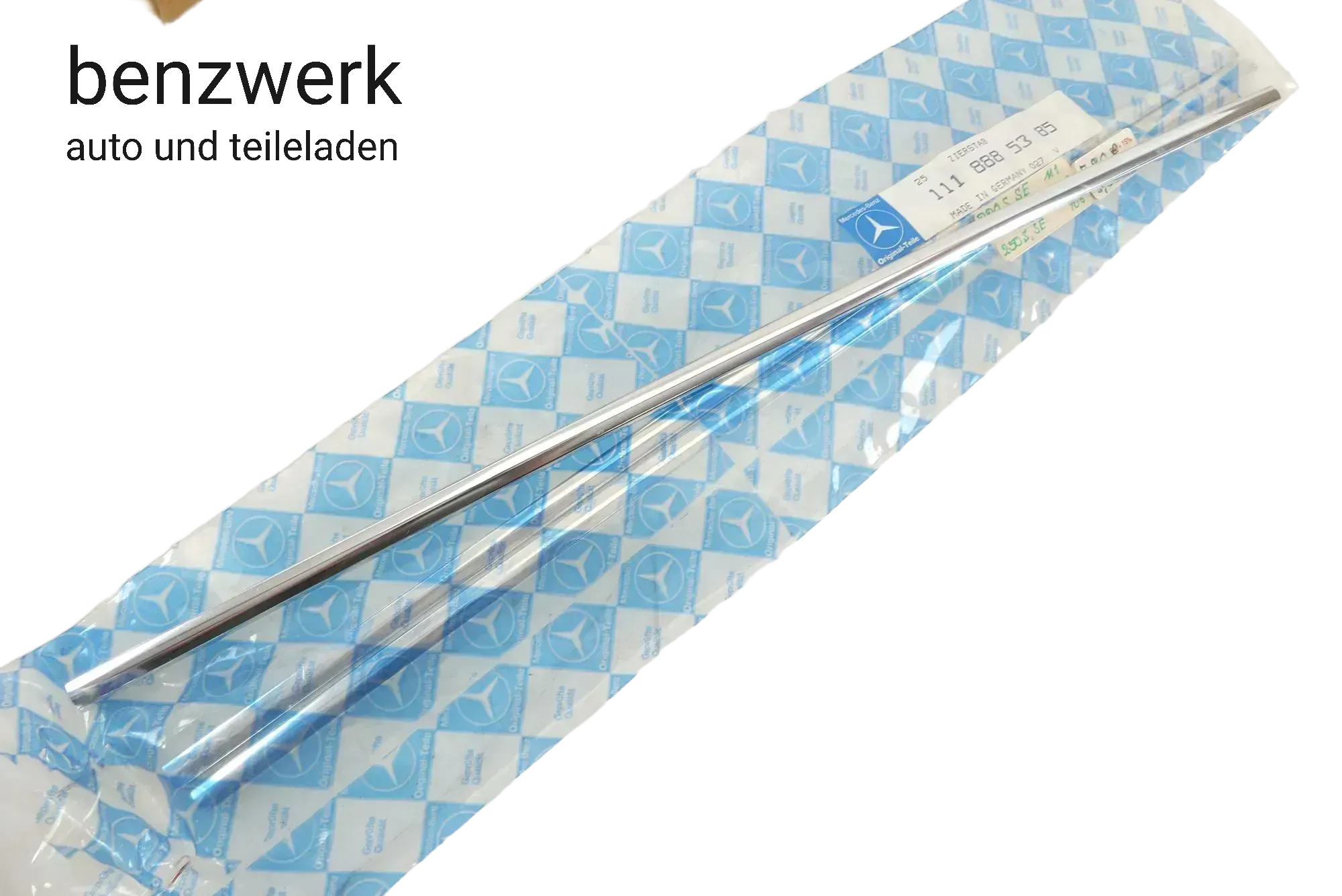 Mercedes W108 W109 W111 1x Zierstab Kühlergrill NEU NOS ORIGINAL 1118885385 ✔️ - Bild 1