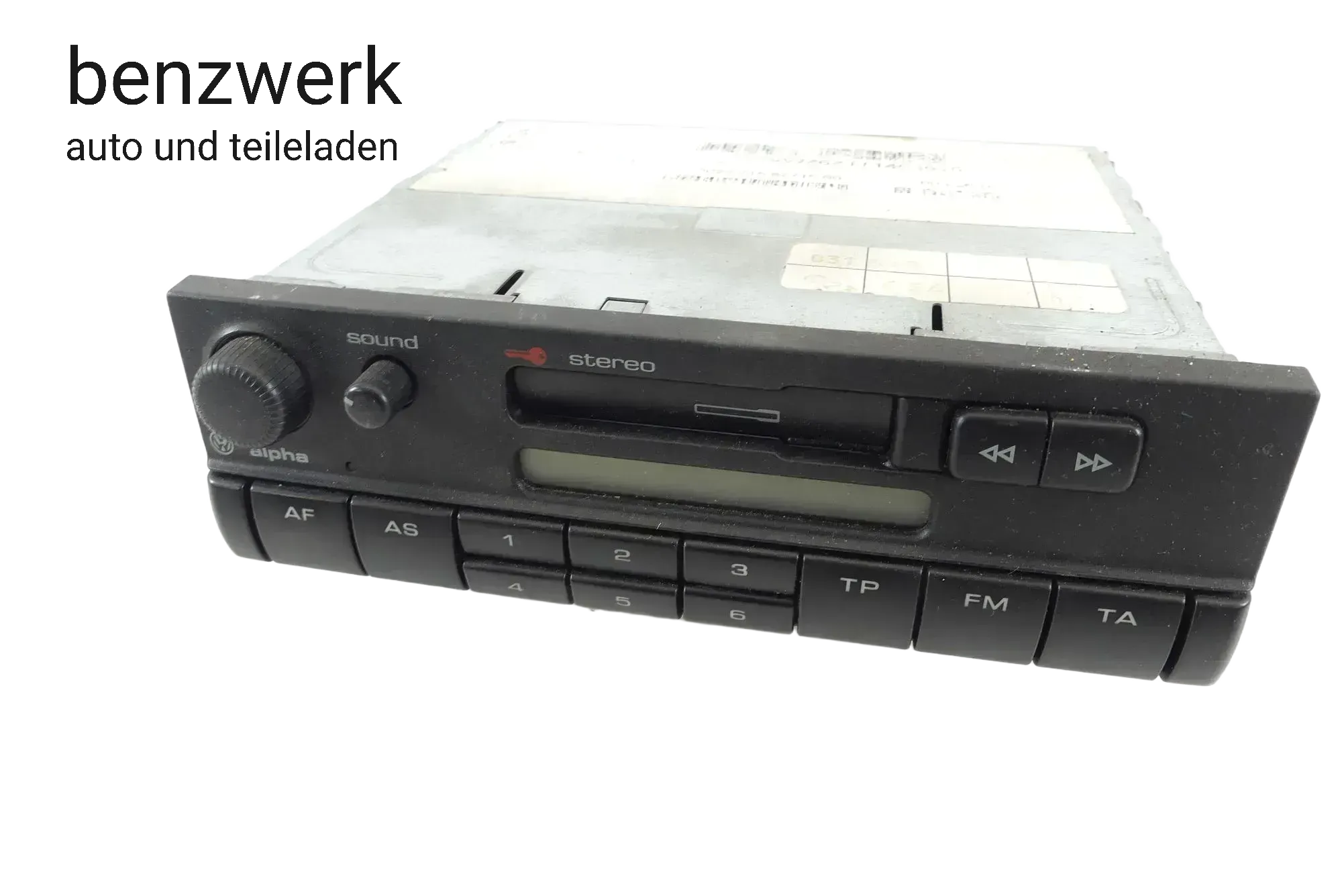 Oldtimer Youngtimer Autoradio Kassette VW Alpha CC ✔️ - Bild 1