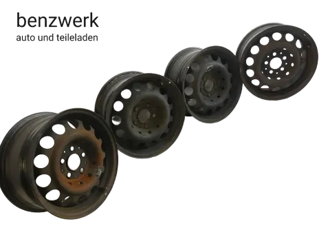 Mercedes W140 4x Stahlfelge ORIGINAL 7,5x16 ET51 1404000802 ✔️