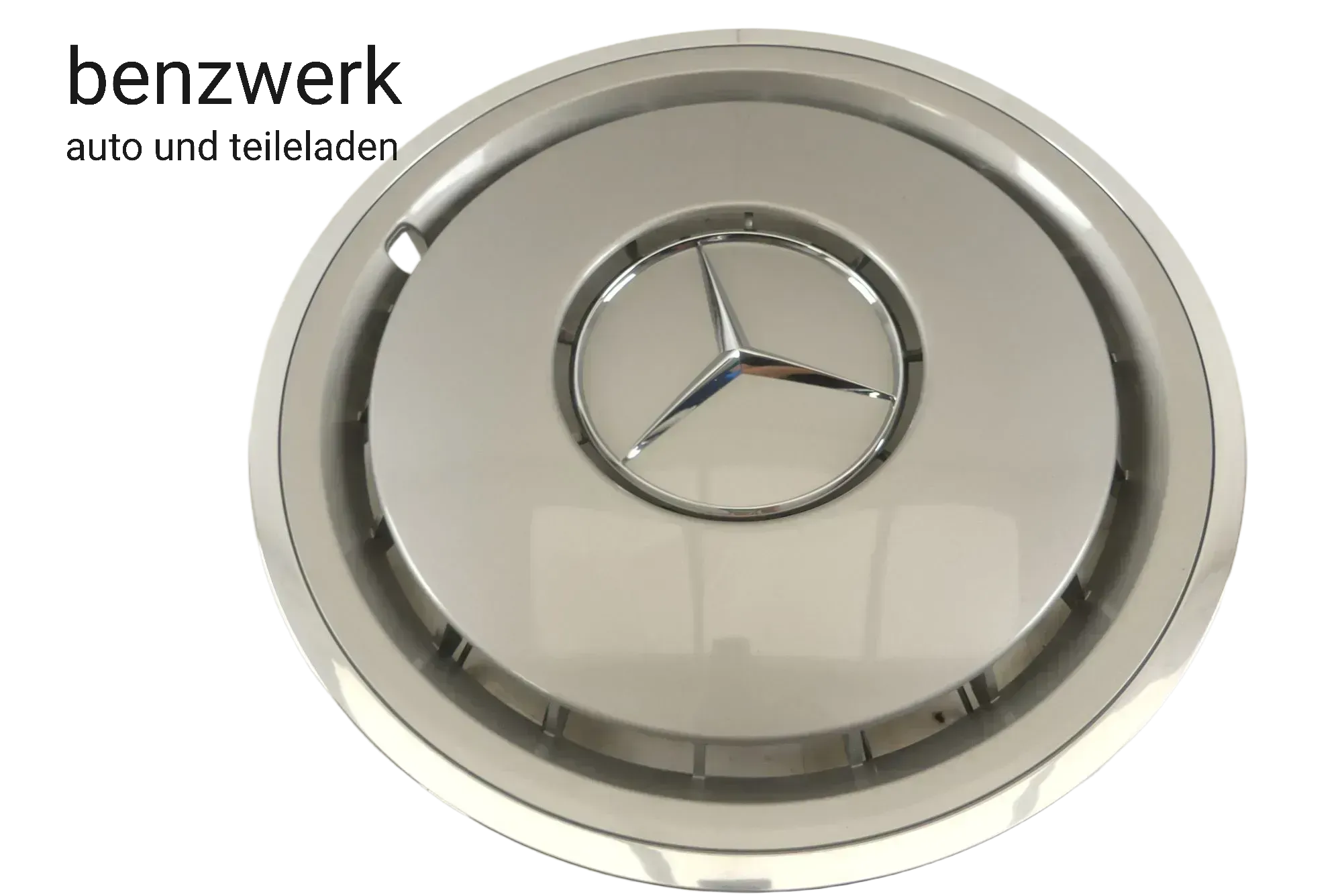 Mercedes W201 W124 1x Radkappe 15 Zoll Chromrand NEU ORIGINAL NOS 1244010924 ✔️ - Bild 1