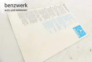 Mercedes Faltblatt Prospekt Pflegemittel ca 1980✔️ - Bild 3