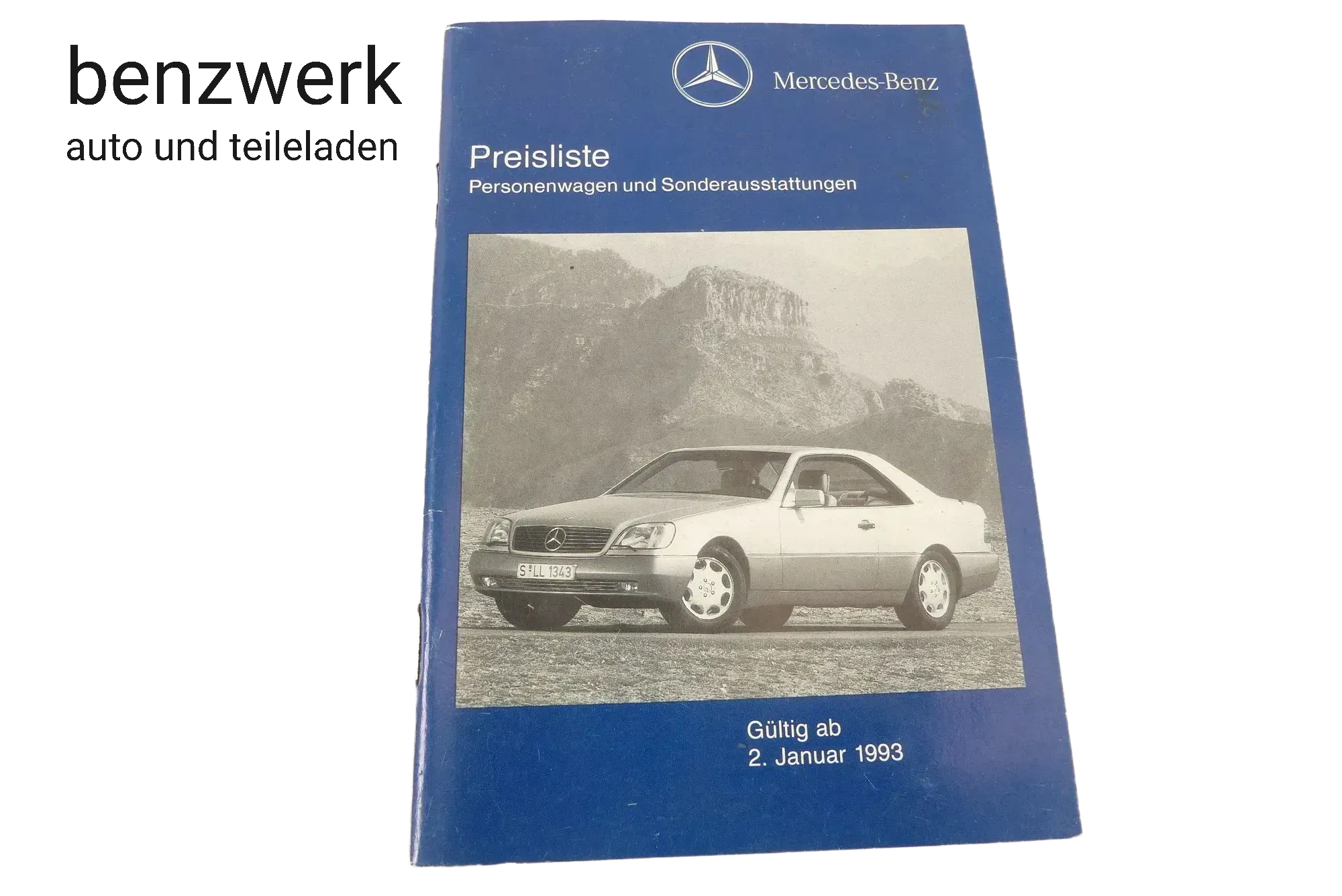 Merceses Broschüre Faltblatt Preisliste 02/93 6060019365/1 ✔️ - Bild 1
