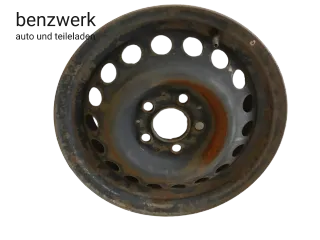 Mercedes W124 W201 1x Felge Stahlfelge 6x15 ET49 1244000602 - Bild 1