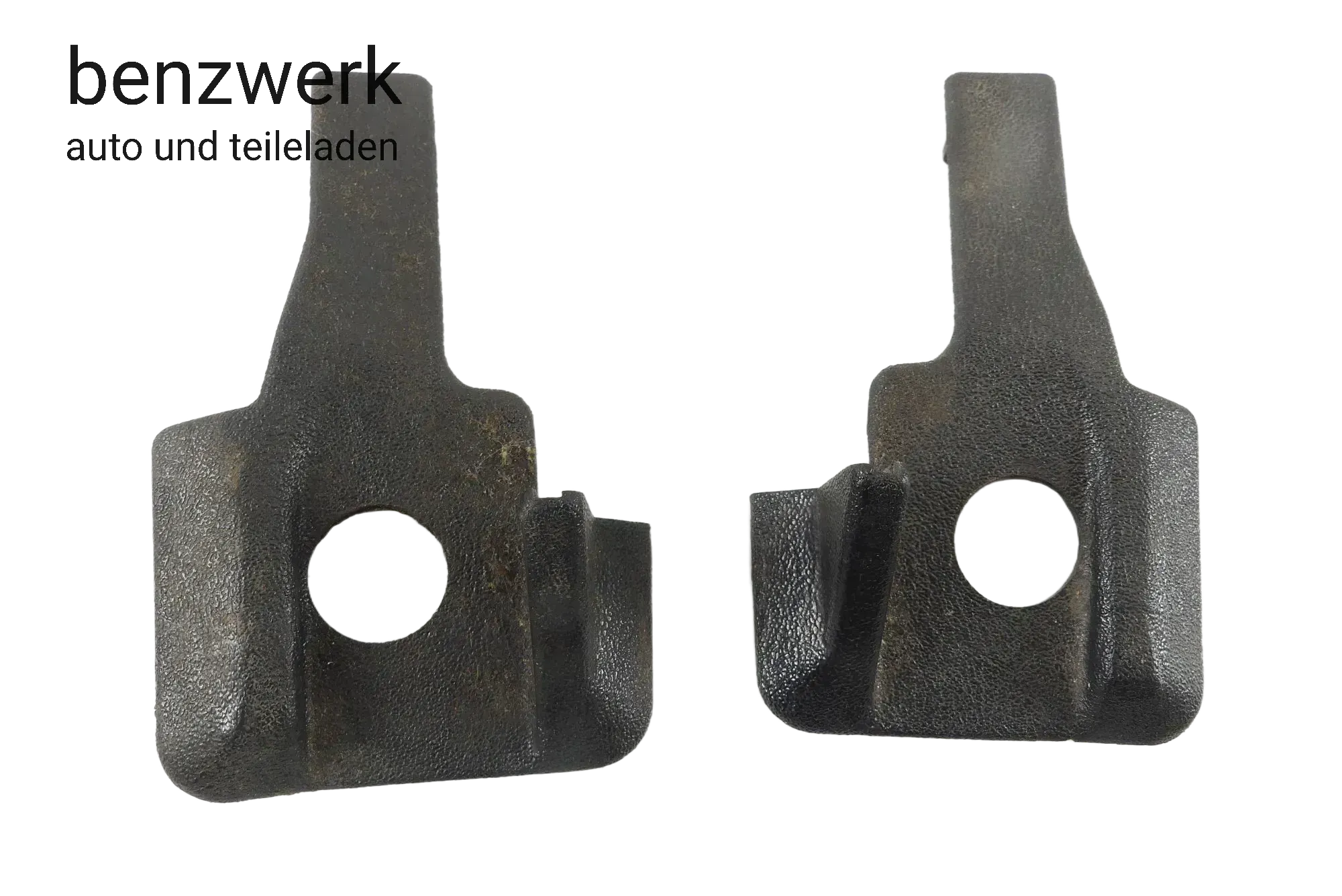 Mercedes W124 2x Verkleidung Sitzschiene E-Sitz schwarz 1246840418 1246840318 - Bild 1
