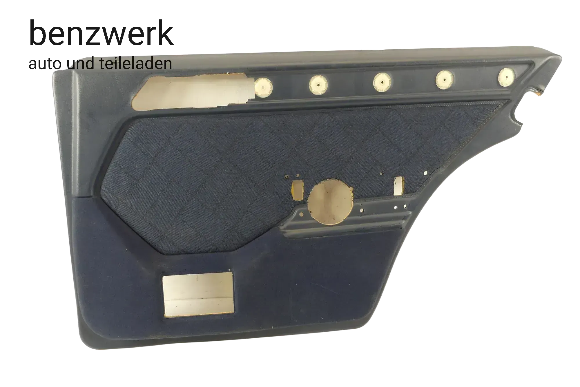 Mercedes W124 Kombi S124 Mopf2 Türverkleidung hinten rechts Stoff blau ORIGINAL - Bild 1