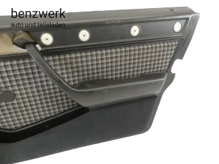 Mercedes W124 Türverkleidung vorne rechts Stoff karo schwarz  ✔️ - Bild 3