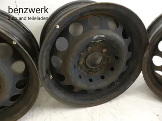 Mercedes W140 4x Stahlfelge ORIGINAL 7,5x16 ET51 1404000802 ✔️ - Bild 4