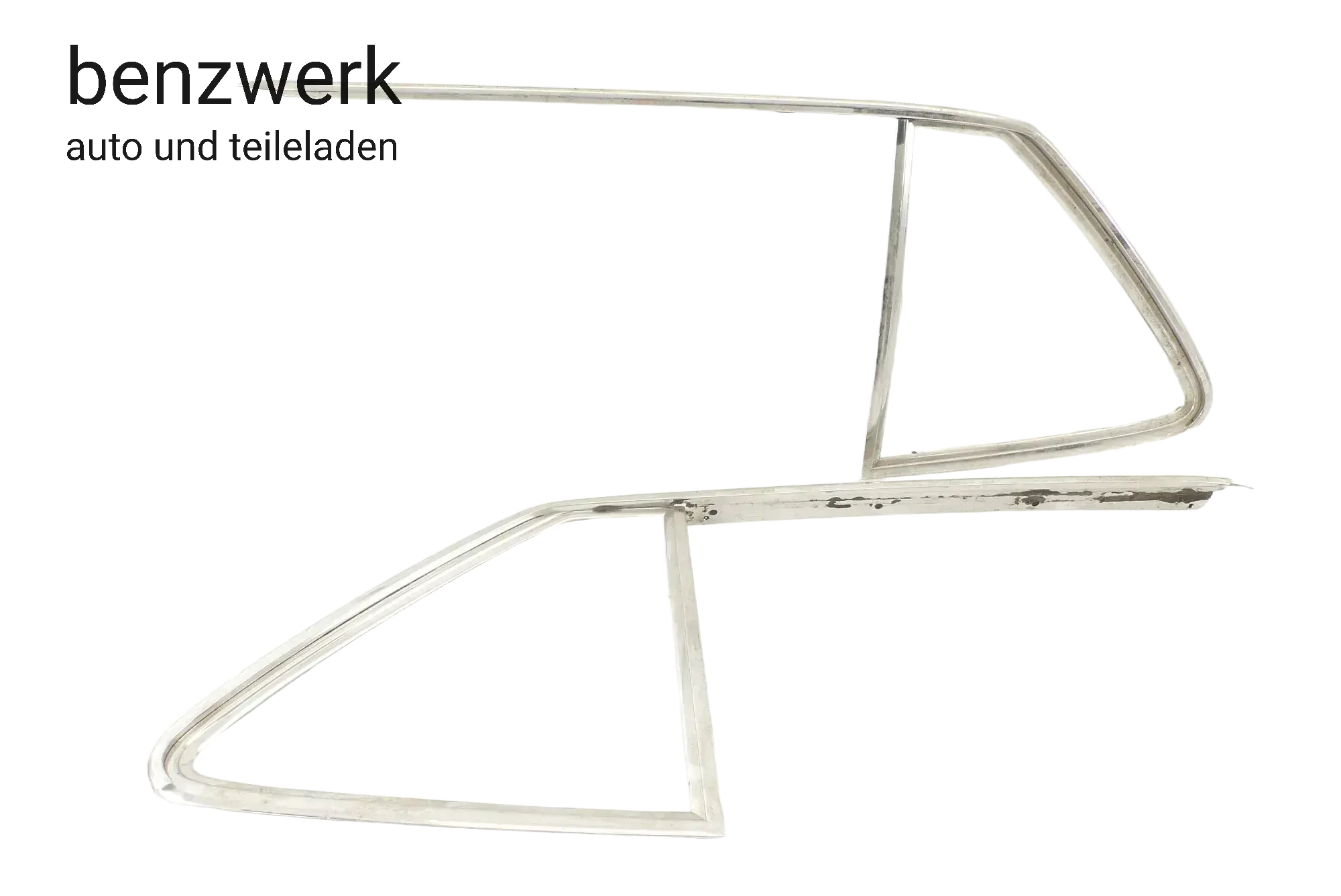 Mercedes SL R107 2x Zierrahmen Fenster seitlich für Hardtop ✔️ - Bild 1