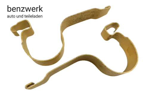 Mercedes R107 C107 W116 2x Halter Federbügel Kühler ORIGINAL 1075040186