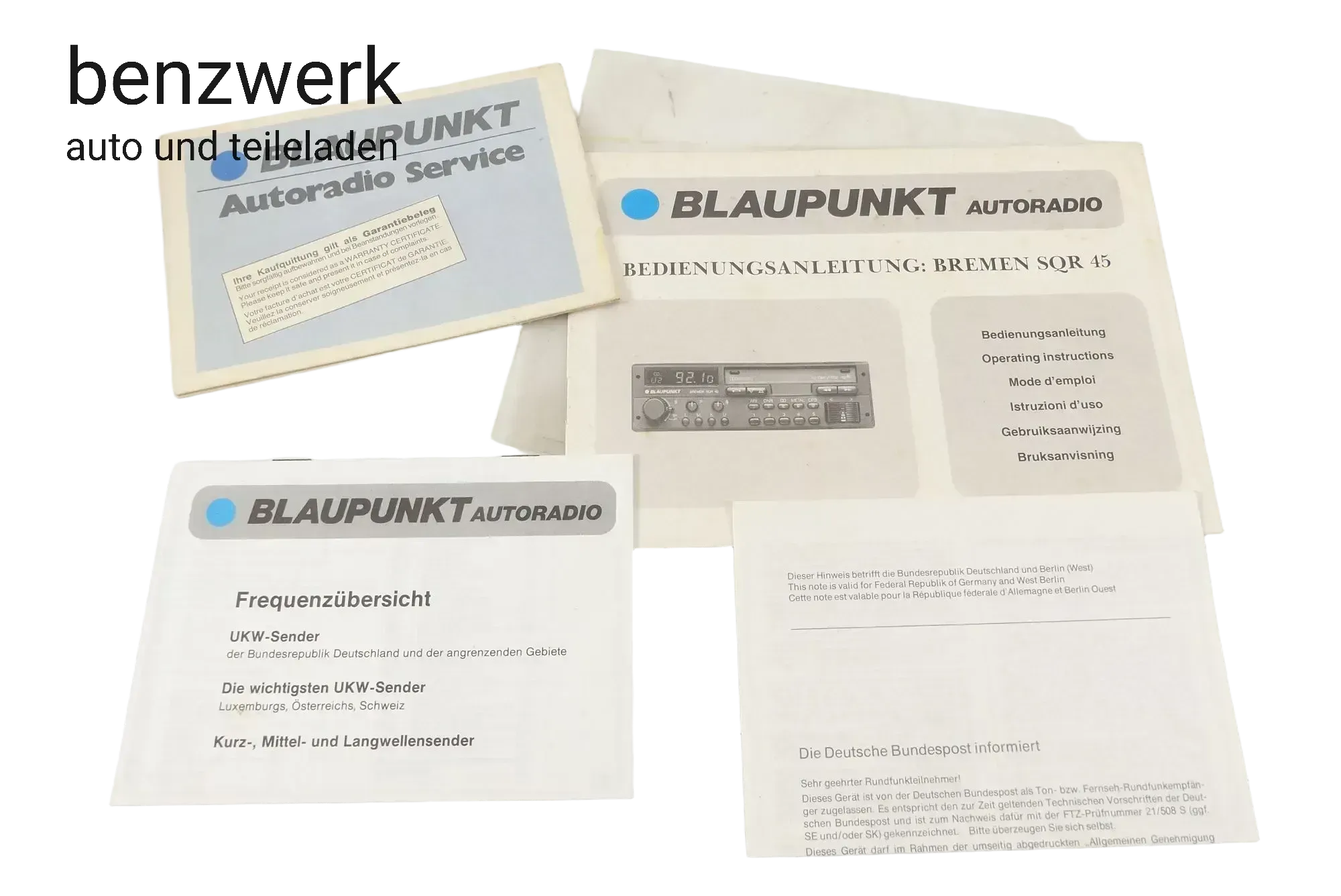 Blaupunkt Bremen SQR 45 Bedienungsanleitung ✔️ - Bild 1