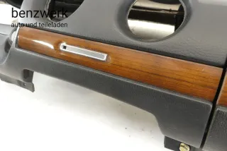 Mercedes W123 1. Serie Armaturenbrett schwarz mit Zebrano 1236800387 1236803587 - Bild 11