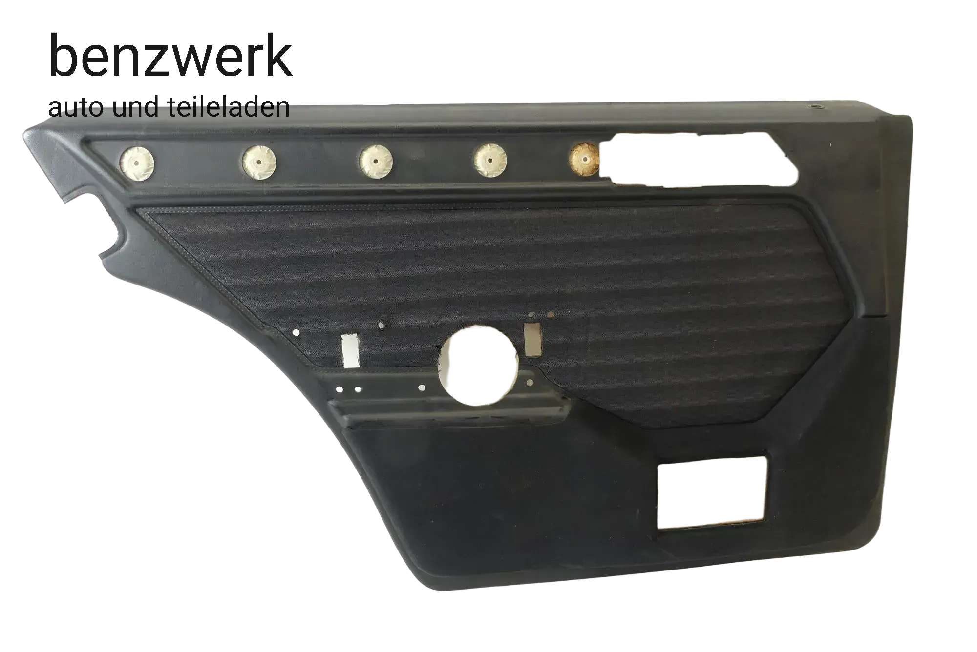 Mercedes W124 Kombi S124 Mopf1 Türverkleidung hinten links Stoff schwarz - Bild 1