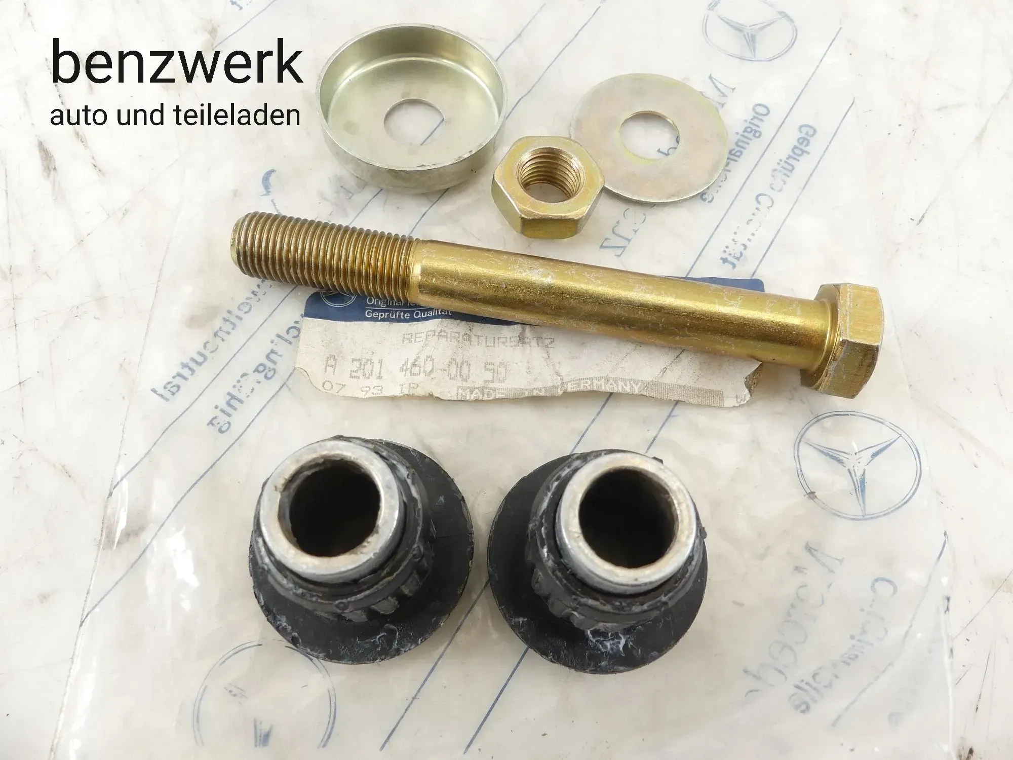 Mercedes 190 W201 Repsatz Umlenkhebel Lenkstange NEU NOS ORIGINAL 2014600050 ✔️ - Bild 1