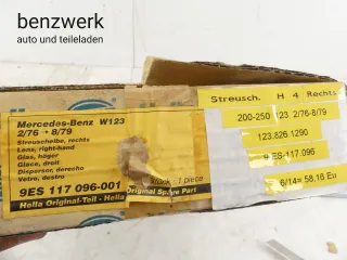 Mercedes W123 Streuscheibe Scheinwerfer rechts rund HELLA NEUWERTIG 1238261290 - Bild 2