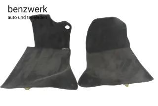 Mercedes W124 Teppich Velour schwarz vorne links rechts 1246804940 1246805040 ✔️ - Bild 1