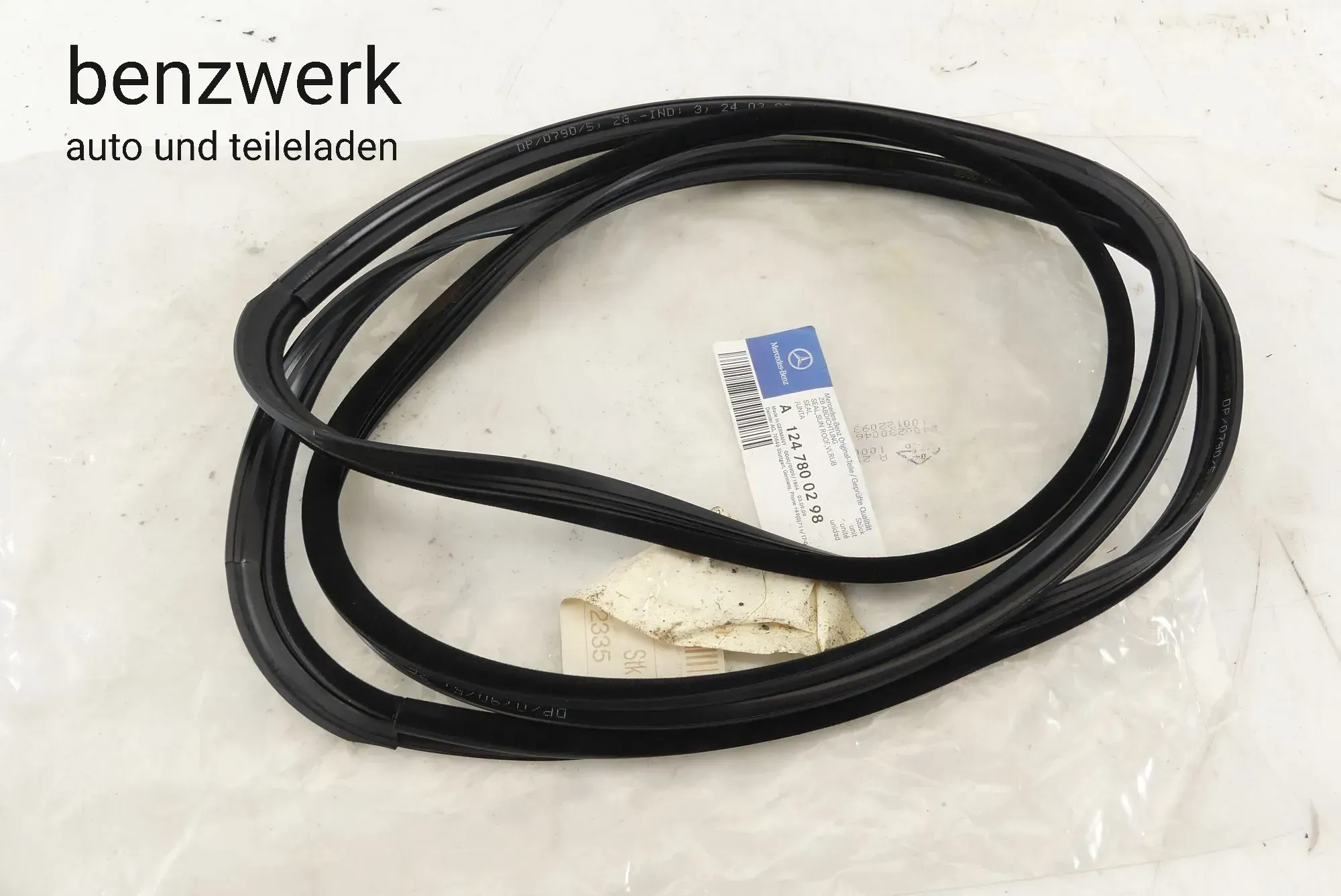 Mercedes W124 Dichtung Schiebedach NEU ORIGINAL NOS 1247800298✔️ - Bild 1