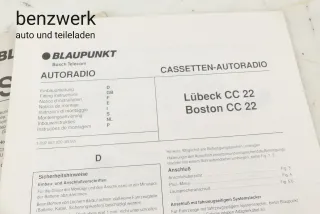 Blaupunkt CC22 Boston Lübeck Bedienungsanleitung Einbauanleitung ✔️ - Bild 2