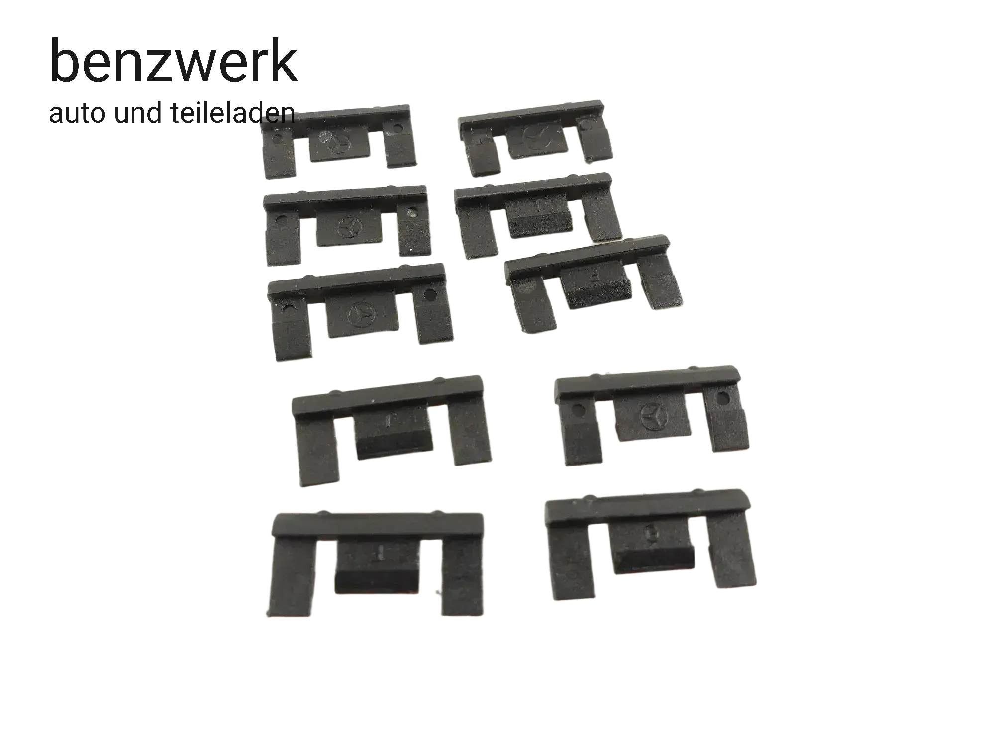 Mercedes W124 bis 08/93 10x Klammer Zierstab Kühlergrill NEU NOS 1249882978 ✔ - Bild 1