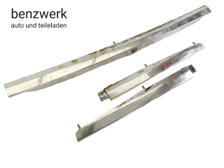Mercedes SL SLC R107 C107 Chromleiste Heck Griffleiste 3-tlg 1076901580 ✔️ - Bild 1