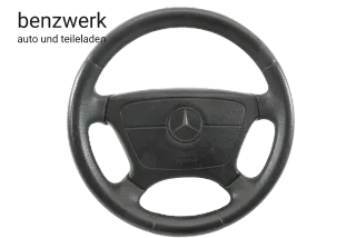Mercedes W124 Mopf2 W202 Lenkrad Leder SRS Schwarz 390mm✔️ - Bild 1