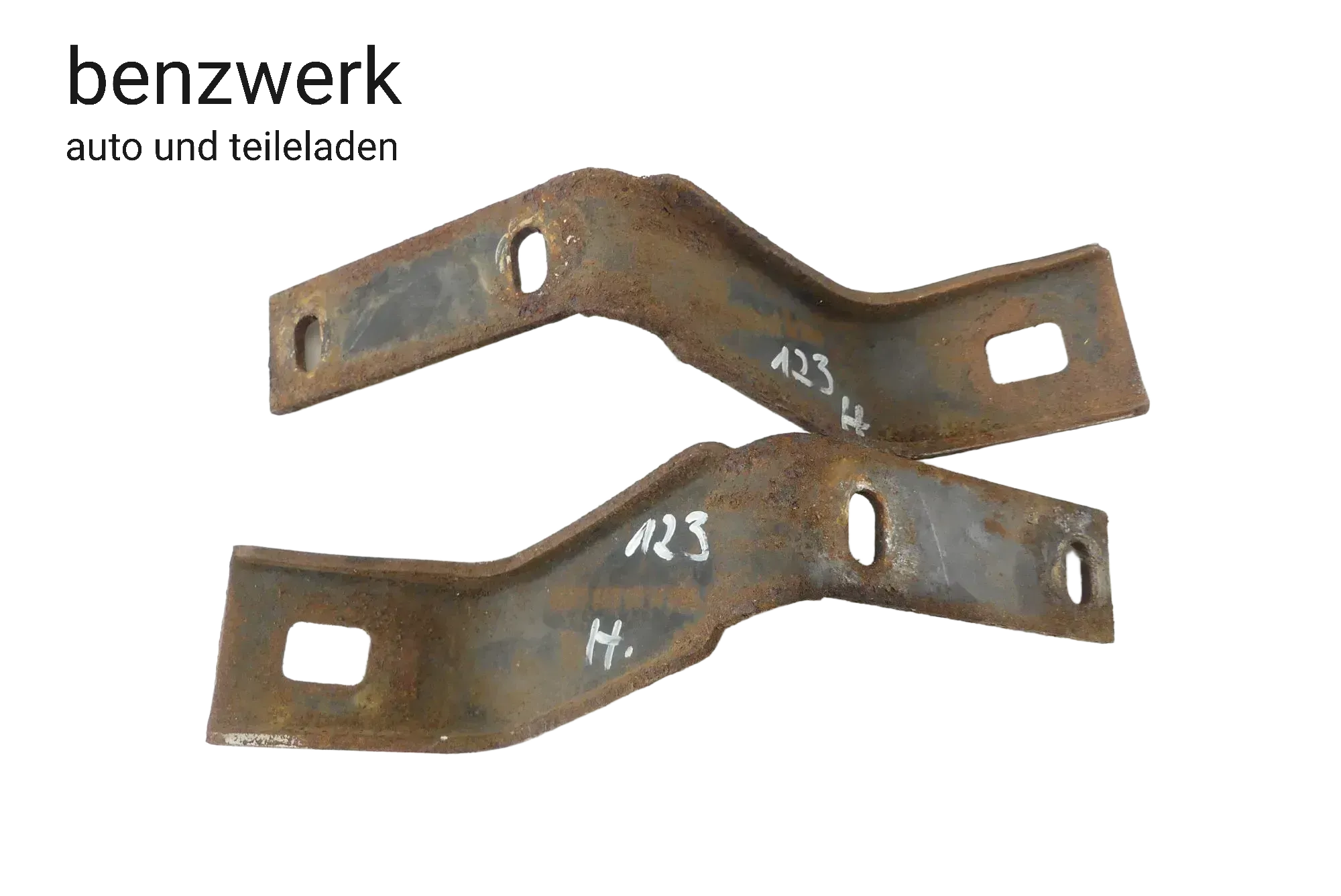 Mercedes W123 S123 C123 2x Halter Stoßstange hinten 1238850714 1238850814 ✔️ - Bild 1