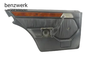 Mercedes W124 S124 Mopf Türverkleidung Leder schwarz hinten links ✔️ - Bild 1