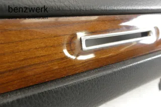 Mercedes W123 1. Serie Armaturenbrett schwarz mit Zebrano 1236800387 1236803587 - Bild 12