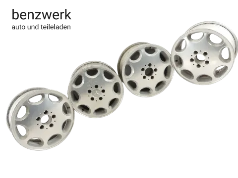 Mercedes W140 4x Alufelge 8-Loch 7,5x16 ET51 ORIGINAL 1404000902 ✔️