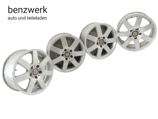 Mercedes Audi Skoda VW 4x Alufelge Platin KBA 47443 7x16 ET38 LK 5x112 ✔️ - Bild 1